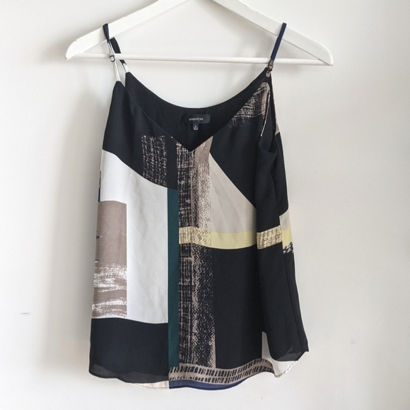 Aritzia Babaton Silk Printed Loose Fit Camisoles - Picture 1 of 5